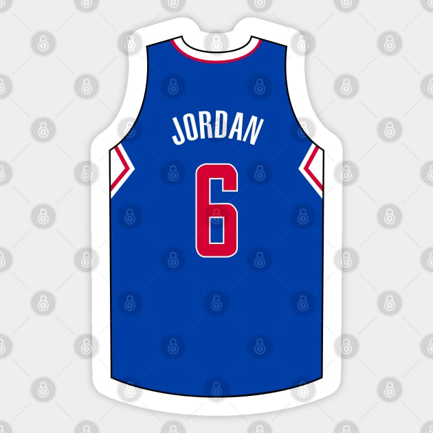 Deandre Jordan Los Angeles Jersey Qiangy Sticker by qiangdade